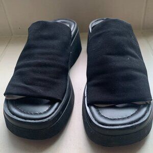 Steve Madden Step In Fabric Slinky Black Size 6